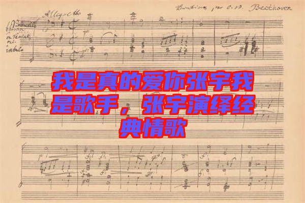 我是真的愛(ài)你張宇我是歌手，張宇演繹經(jīng)典情歌