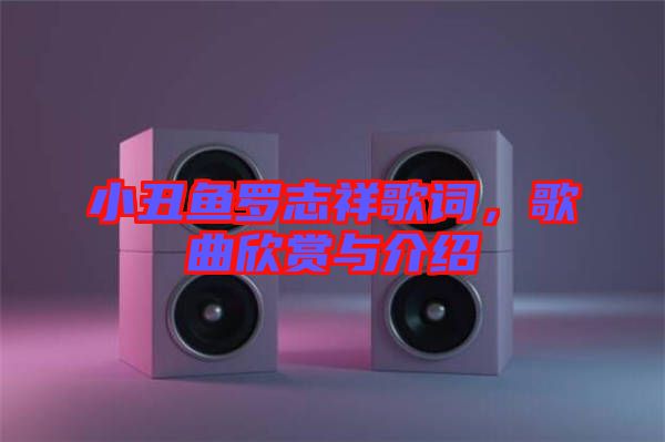 小丑魚羅志祥歌詞，歌曲欣賞與介紹