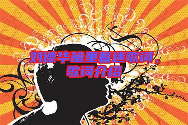 劉德華暗里著迷歌詞，歌詞介紹