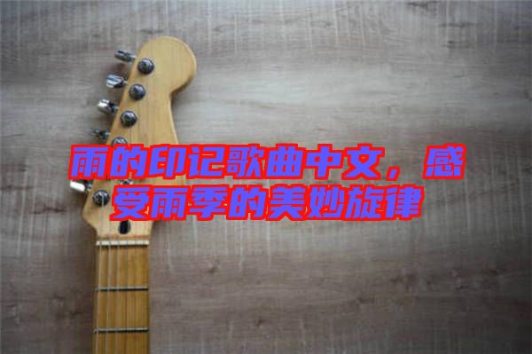 雨的印記歌曲中文，感受雨季的美妙旋律