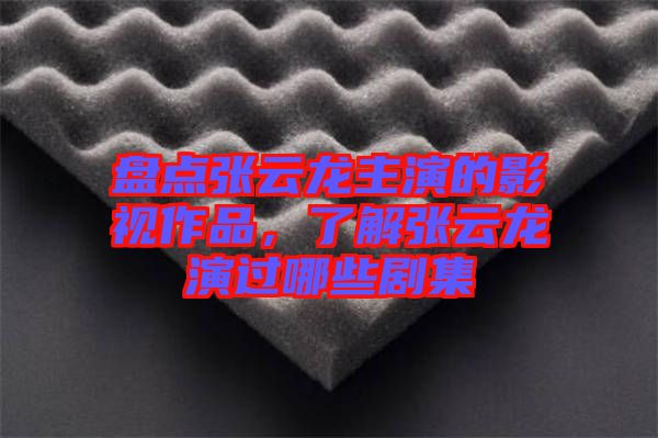 盤點(diǎn)張?jiān)讫堉餮莸挠耙曌髌?，了解張?jiān)讫堁葸^哪些劇集
