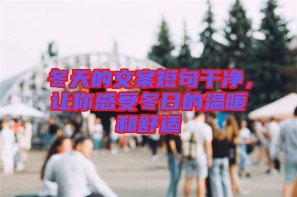 冬天的文案短句干凈，讓你感受冬日的溫暖和舒適