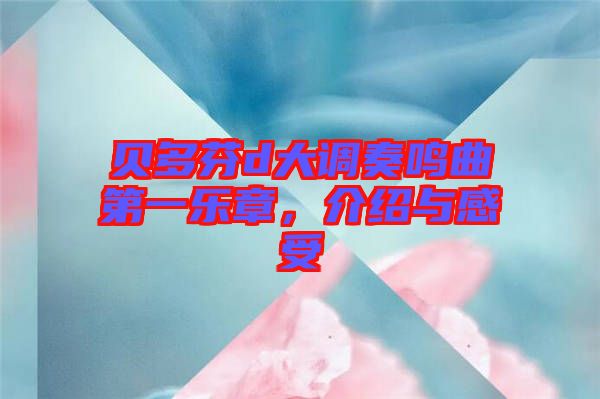 貝多芬d大調(diào)奏鳴曲第一樂章，介紹與感受