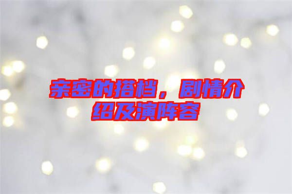親密的搭檔，劇情介紹及演陣容