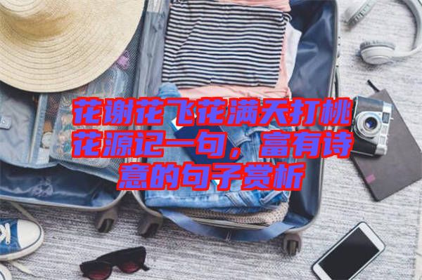 花謝花飛花滿天打桃花源記一句，富有詩意的句子賞析