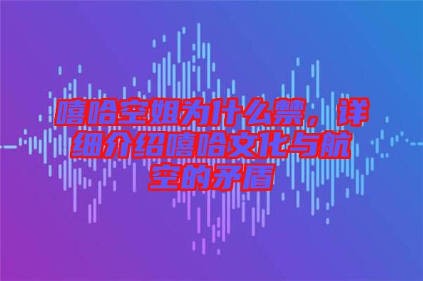嘻哈空姐為什么禁，詳細介紹嘻哈文化與航空的矛盾