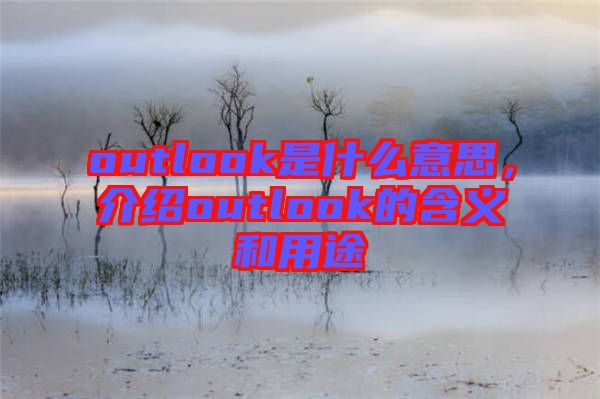 outlook是什么意思，介紹outlook的含義和用途