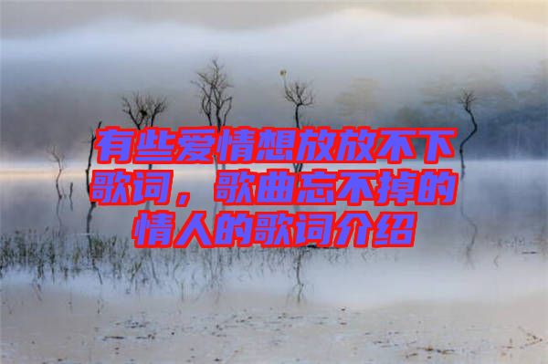 有些愛(ài)情想放放不下歌詞，歌曲忘不掉的情人的歌詞介紹