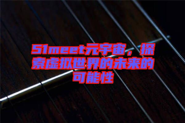51meet元宇宙，探索虛擬世界的未來(lái)的可能性