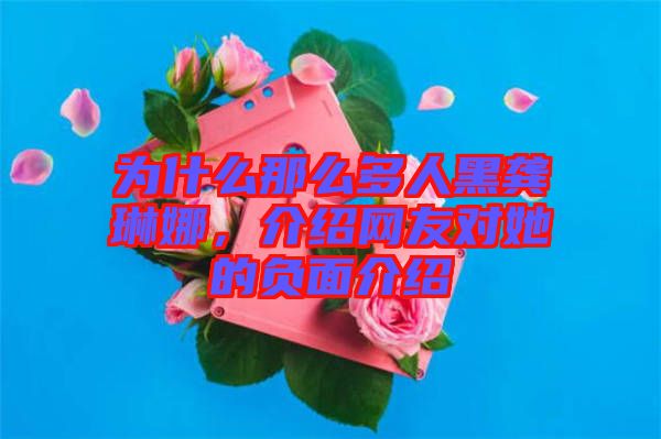 為什么那么多人黑龔琳娜，介紹網(wǎng)友對她的負(fù)面介紹