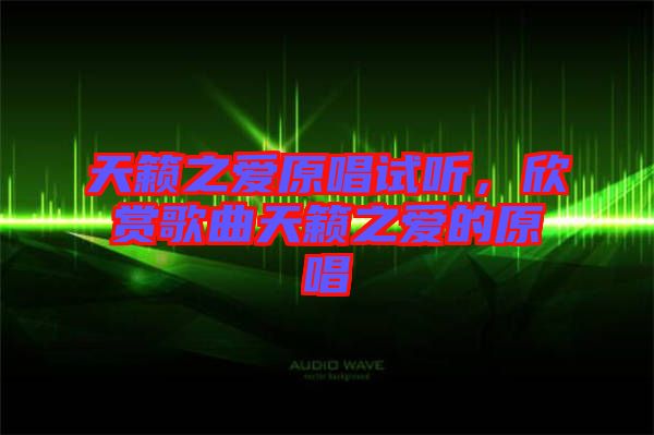 天籟之愛(ài)原唱試聽(tīng)，欣賞歌曲天籟之愛(ài)的原唱