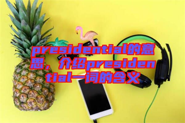 presidential的意思，介紹presidential一詞的含義