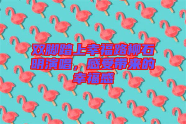 雙腳踏上幸福路柳石明演唱，感受帶來(lái)的幸福感