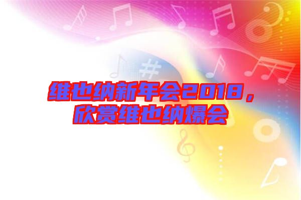 維也納新年會2018，欣賞維也納爆會