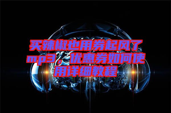 買辣椒也用券起風了mp3，優(yōu)惠券如何使用詳細教程