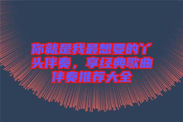 你就是我最想要的丫頭伴奏，享經(jīng)典歌曲伴奏推薦大全