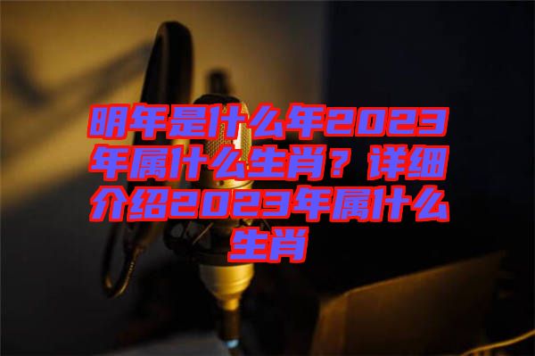 明年是什么年2023年屬什么生肖？詳細介紹2023年屬什么生肖
