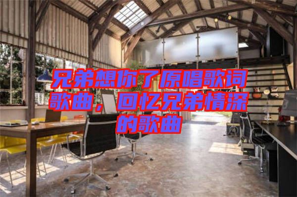 兄弟想你了原唱歌詞歌曲，回憶兄弟情深的歌曲