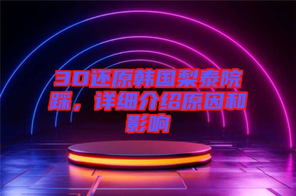 3D還原韓國梨泰院踩，詳細(xì)介紹原因和影響