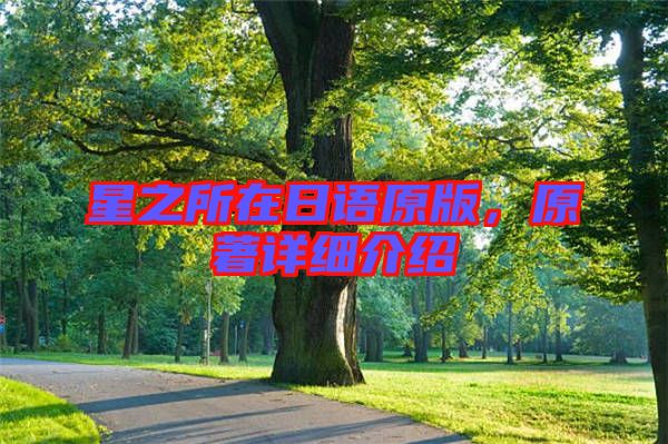 星之所在日語原版，原著詳細介紹