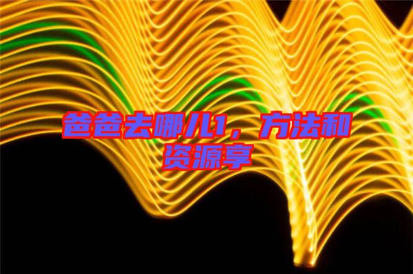 爸爸去哪兒1，方法和資源享