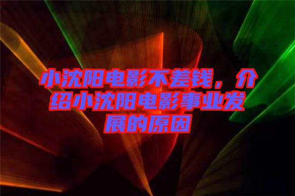 小沈陽電影不差錢，介紹小沈陽電影事業(yè)發(fā)展的原因