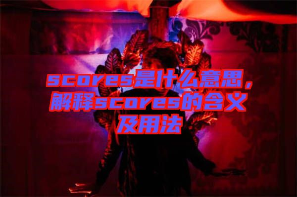 scores是什么意思，解釋scores的含義及用法