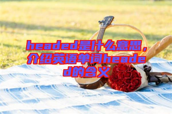 headed是什么意思，介紹英語單詞headed的含義