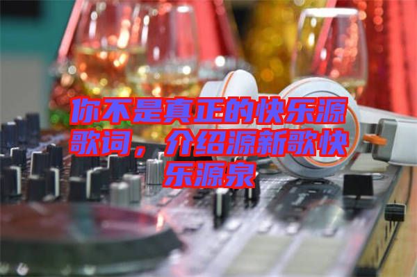你不是真正的快樂源歌詞，介紹源新歌快樂源泉