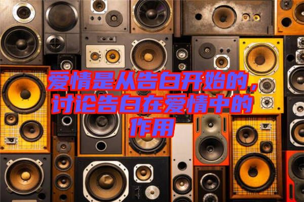 愛(ài)情是從告白開(kāi)始的，討論告白在愛(ài)情中的作用