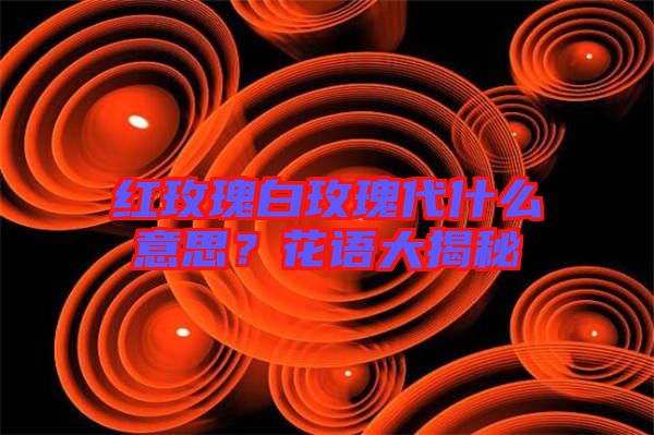 紅玫瑰白玫瑰代什么意思？花語大揭秘