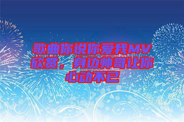 歌曲你說你愛我MV欣賞，身邊帥哥讓你心動(dòng)不已