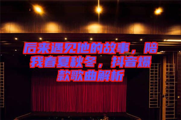 后來(lái)遇見(jiàn)他的故事，陪我春夏秋冬，抖音爆款歌曲解析