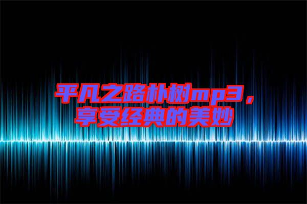 平凡之路樸樹(shù)mp3，享受經(jīng)典的美妙