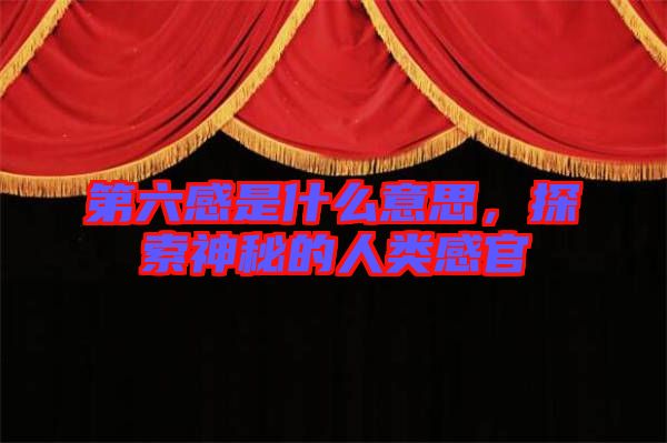 第六感是什么意思，探索神秘的人類感官