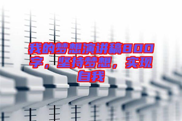 我的夢(mèng)想演講稿800字，堅(jiān)持夢(mèng)想，實(shí)現(xiàn)自我