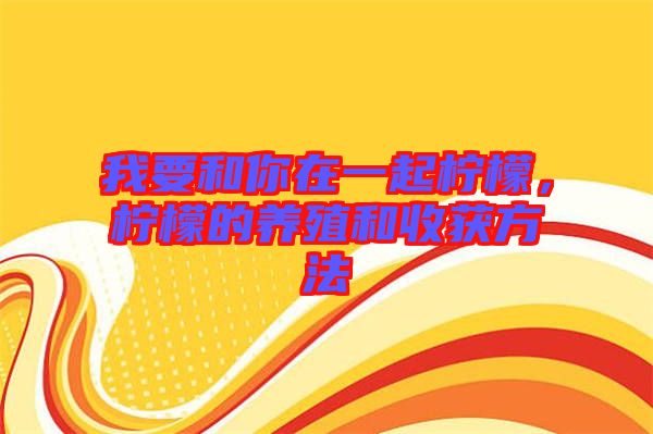 我要和你在一起檸檬，檸檬的養(yǎng)殖和收獲方法