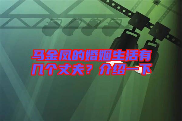 馬金鳳的婚姻生活有幾個丈夫？介紹一下