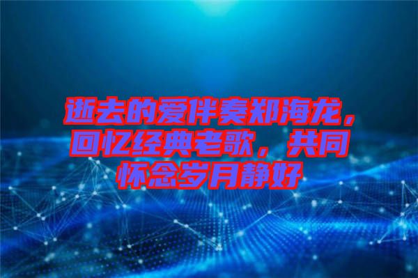 逝去的愛伴奏鄭海龍，回憶經(jīng)典老歌，共同懷念歲月靜好