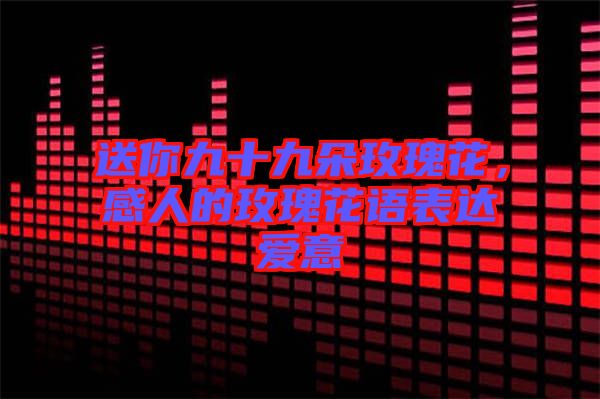 送你九十九朵玫瑰花，感人的玫瑰花語表達愛意