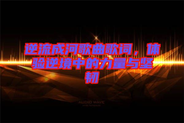 逆流成河歌曲歌詞，體驗(yàn)?zāi)婢持械牧α颗c堅(jiān)韌