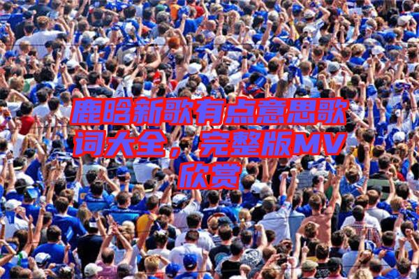鹿晗新歌有點(diǎn)意思歌詞大全，完整版MV欣賞