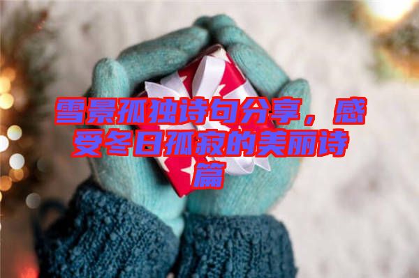 雪景孤獨(dú)詩(shī)句分享，感受冬日孤寂的美麗詩(shī)篇