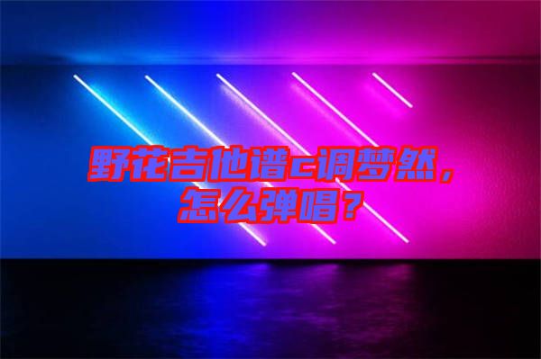 野花吉他譜c調(diào)夢然，怎么彈唱？