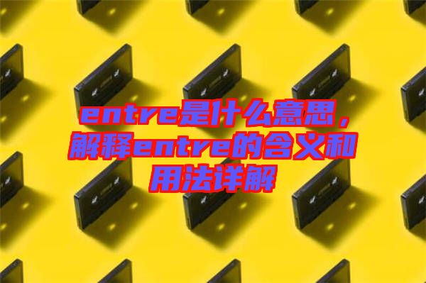 entre是什么意思，解釋entre的含義和用法詳解