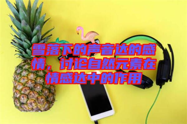 雪落下的聲音達的感情，討論自然元素在情感達中的作用