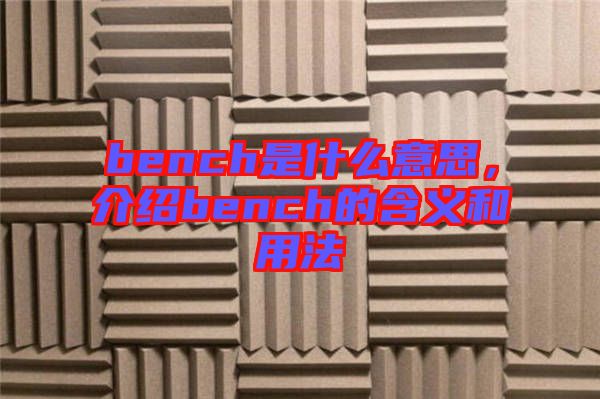 bench是什么意思，介紹bench的含義和用法